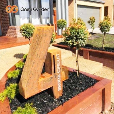 SGS, Dış Mekan Metal Mobilyalarını Onayladı Corten Steel Letterbox Bağlantısız