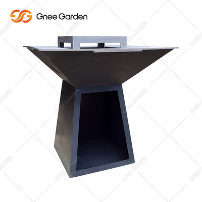 Barbekü Paslı Corten Çelik Günlük Mağazalı Ateş Çukurları Barbekü Gazlı Izgara Açık Barbekü Izgarası