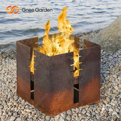Corten Çelik Barbekü Kömür Izgara Masası 3mm Kalınlık