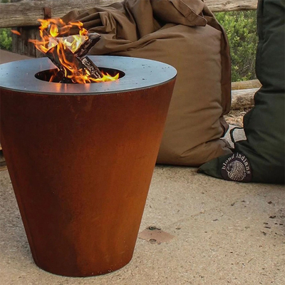Açık Veranda Mutfak Pişirme Corten Çelik Kömür Barbekü Izgara Özel