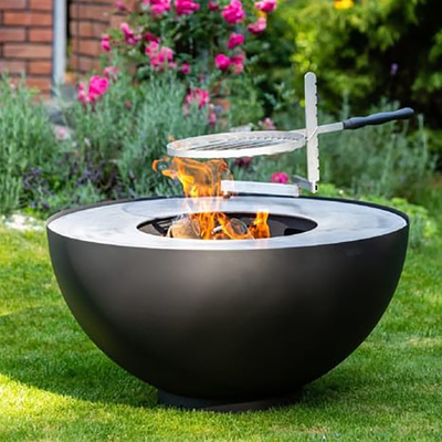 Dayanıklı Açık Mutfak Barbekü Izgaraları Corten Çelik Barbekü Ateş Çukuru Izgarası