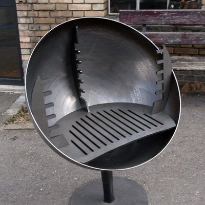 Büyük Açık Pişirme Izgaraları Corten Çelik Ateş Çukuru Ateş Kasesi Barbekü Izgarası