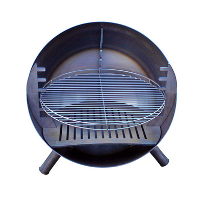 Odun Yanan Corten Metal Dış Mekan Pişirme Izgaraları Kömür Barbekü Corten Çelik Barbekü