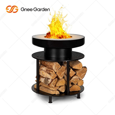 Açık Veranda Barbekü Ateş Çukuru Izgara Masa Corten Çelik Ön Paslı