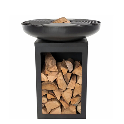 Corten Çelik Kömür Ev Barbekü Izgara Arka Bahçe Şömine