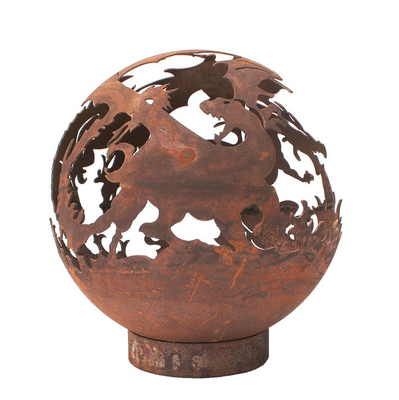 Belirgin Corten Çelik Paslı Metal Isıtıcı Ateş Çukuru 5mm Kalınlık
