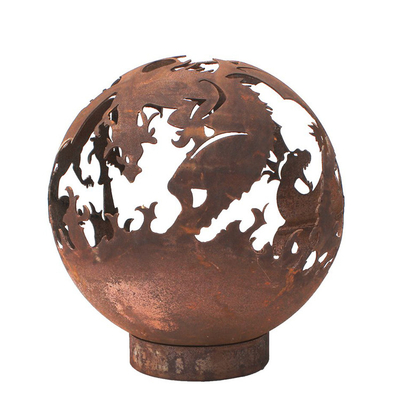Belirgin Corten Çelik Paslı Metal Isıtıcı Ateş Çukuru 5mm Kalınlık