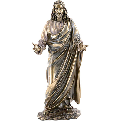 175cm Dini Meditasyon Bronz İsa Heykeli ISO9001 Standardı