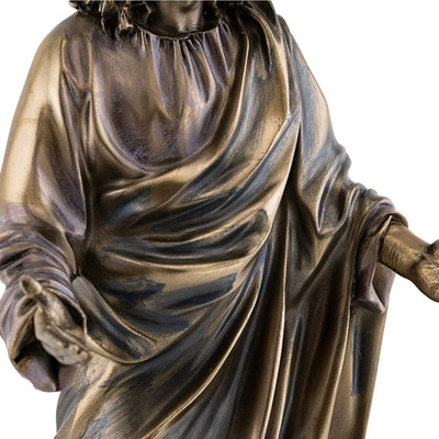 175cm Dini Meditasyon Bronz İsa Heykeli ISO9001 Standardı