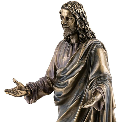 175cm Dini Meditasyon Bronz İsa Heykeli ISO9001 Standardı