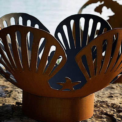 Modern Açık Corten Çelik Ateş Çukuru Kase Çapı 600mm OEM ODM Hizmeti