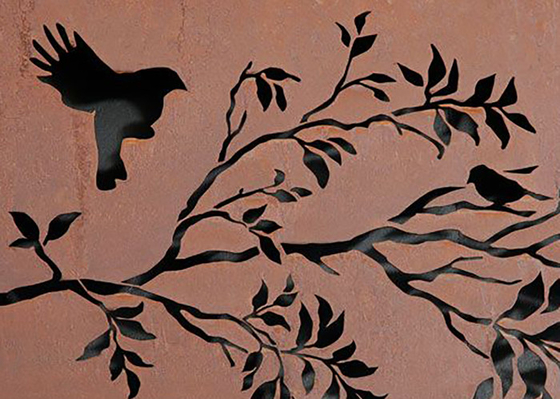 Arka Bahçe İçin Açık Korozyona Dayanıklı Corten Lazer Kesim Ekranları