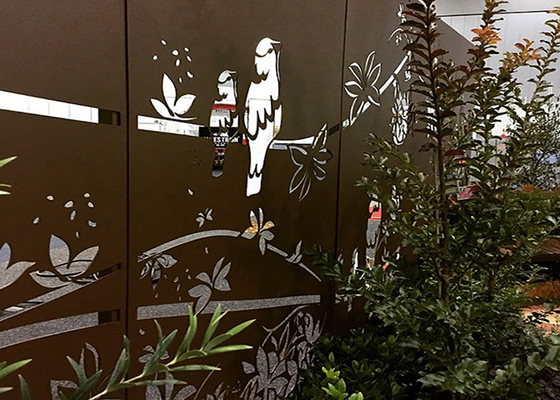 Arka Bahçe İçin Açık Korozyona Dayanıklı Corten Lazer Kesim Ekranları