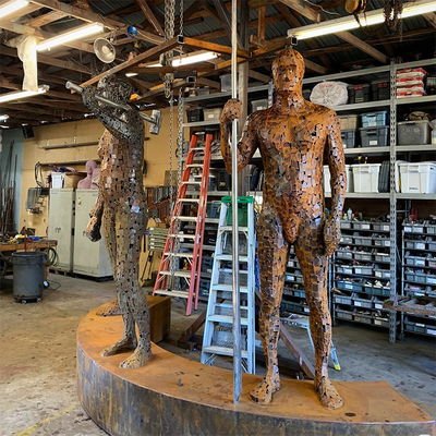 Gnee Garden Ayrışma Çelik Dekoratif Metal Yard Art Outdoor