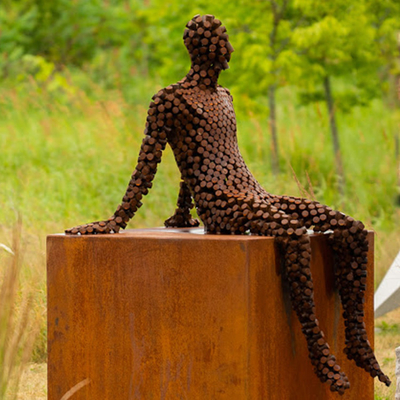 Gnee Garden Ayrışma Çelik Dekoratif Metal Yard Art Outdoor