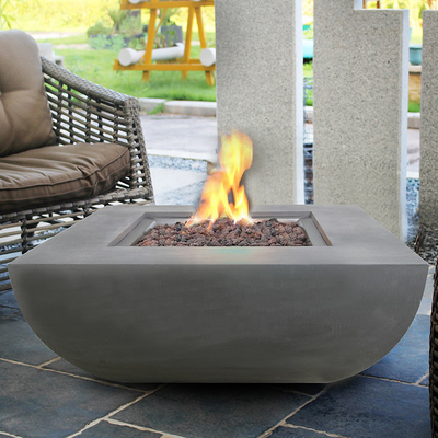 Arka Bahçe Bonfire Corten Çelik Gaz Ateş Çukuru 34 inç Geniş