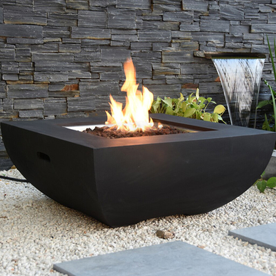 Arka Bahçe Bonfire Corten Çelik Gaz Ateş Çukuru 34 inç Geniş