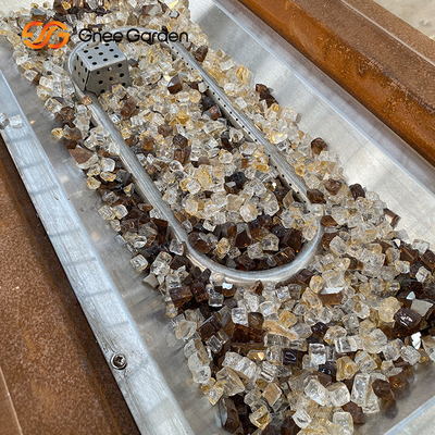 Bağımsız Ahşap Yanan Corten Çelik Ateş Çukuru Dikdörtgen