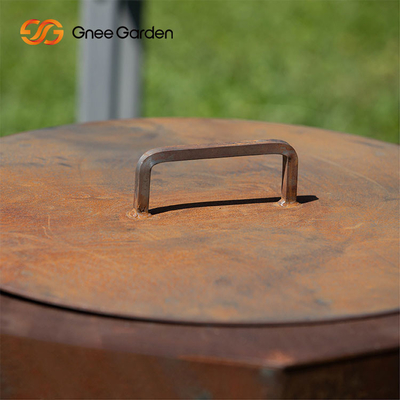 Bahçe Açık İçin Özelleştirilmiş Corten Çelik Ateş Çukuru