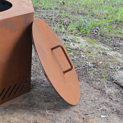 Bahçe Açık İçin Özelleştirilmiş Corten Çelik Ateş Çukuru