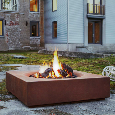 Açık Veranda Isıtıcı Şömine Corten Çelik Ateş Çukuru Odun Yanan 60-150cm