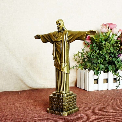 12 İnç Dökme Demir Din Açık Metal Heykel Ev Süsleri