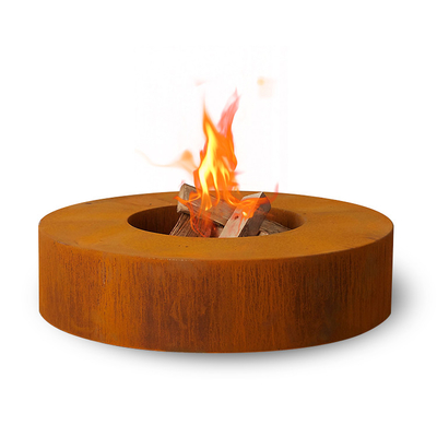 Ayırt Edici Corten Çelik Paslı Metal 2mm Kalınlık Isıtıcı Corten Çelik Ateş Çukuru Açık Ateş Çukuru Kasesi için