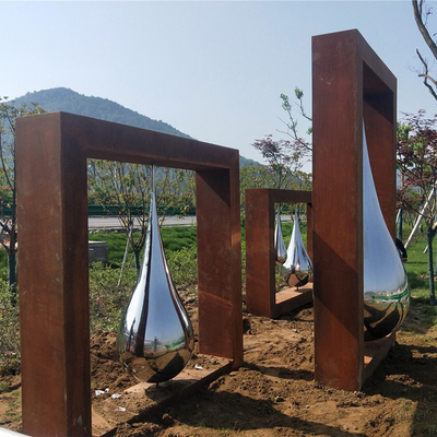 Paslanmaz Çelik ile Korozyona Dayanıklı Corten Çelik Heykel Ev Dekorasyonu Heykel