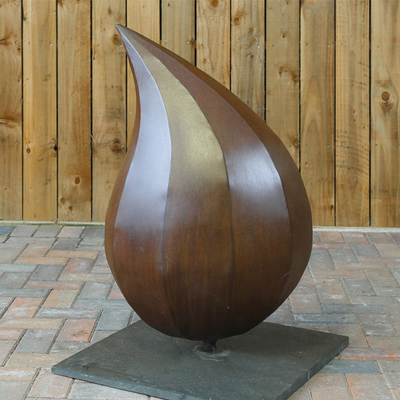 3mm Kalınlık Benzersiz Corten Çelik Heykel Metal Yard Sanat Heykel
