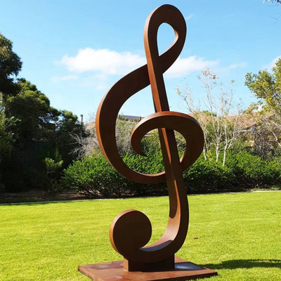 3mm Kalınlık Benzersiz Corten Çelik Heykel Metal Yard Sanat Heykel