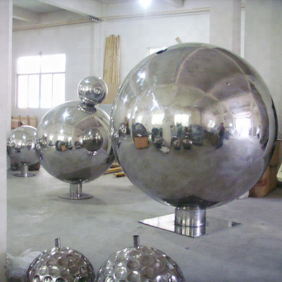 Açık Dekorasyon için H245cm Hollow Küre Paslanmaz Çelik Heykel