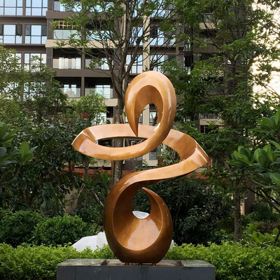 Gnee Garden Circle Soyut Paslanmaz Çelik Heykel Yaratıcı