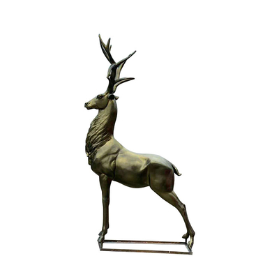CE Sertifikalı Açık Bronz Heykel Bronz Elk Heykeli Yaşam Boyu Dekoratif