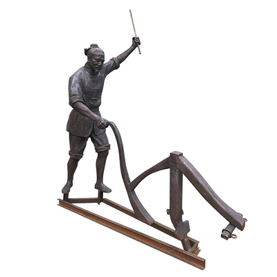 Gnee Garden 200cm Antik Bronz Bahçe Heykelleri Geleneksel Tasarımlı