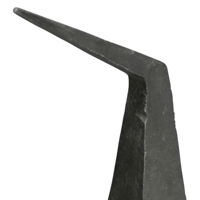 Soyut İskandinav Dış Mekan Metal Heykel Siyah Demir Heykel 6 İnç Yükseklik