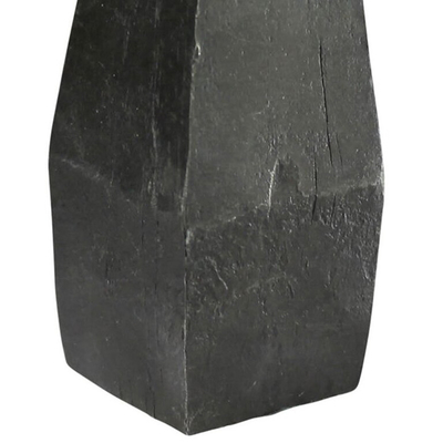 Soyut İskandinav Dış Mekan Metal Heykel Siyah Demir Heykel 6 İnç Yükseklik