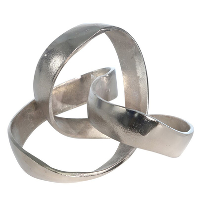 Soyut Geometrik Şekil Dış Mekan Metal Heykel Dekoratif Düğüm Heykel