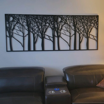 29x38 İnç Hayat Ağacı Yapıt Metal Lazer Kesim Bahçe İçin